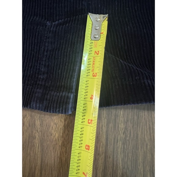 VTG Eddie Bauer Navy Blue Corduroy Skirt Women's 18 Y2K Dark Academia CabinCore - Picture 8 of 10